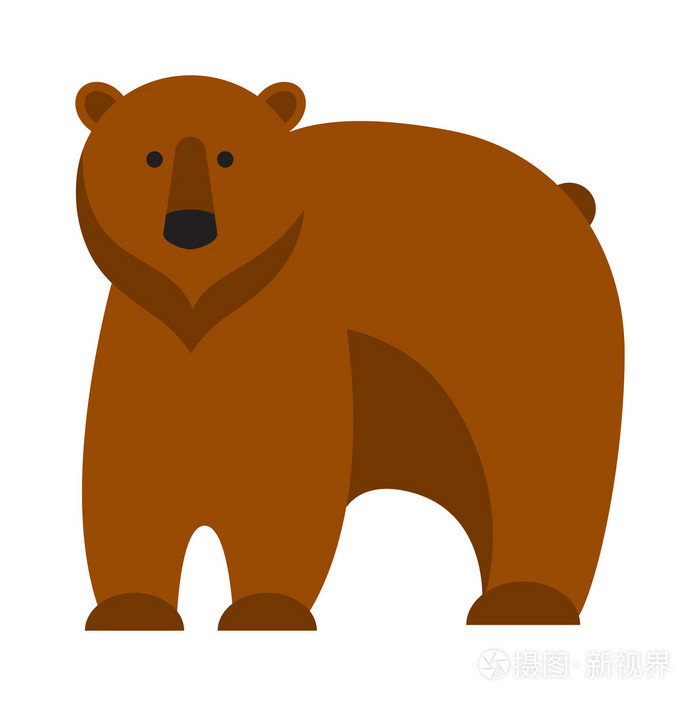 卡通熊矢量图
