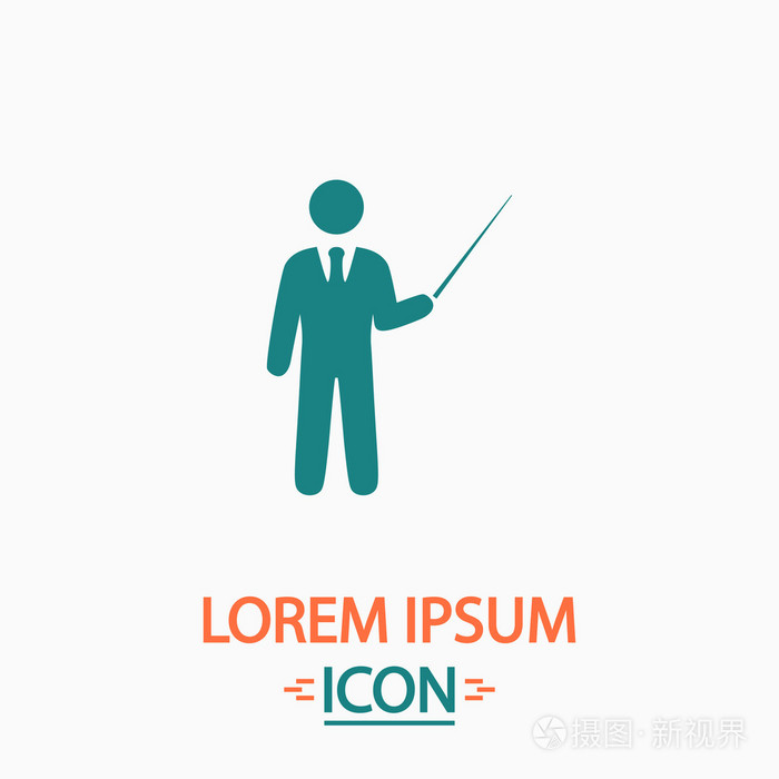摄图新视界 插画 标志,符号 教师计算机符号.