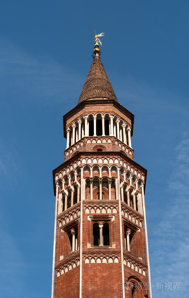 在米兰意大利sangottardo钟楼