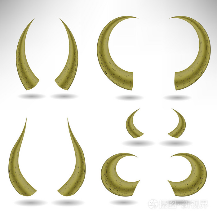 牛角插画-正版商用图片1o8r5q-摄图新视界