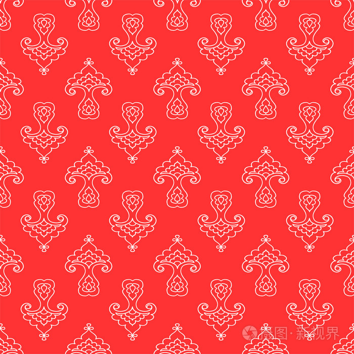 塔塔尔族风格的花卉图案