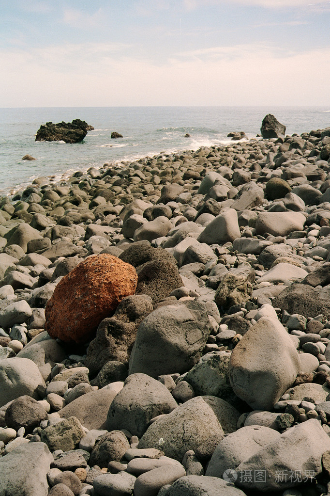 马德拉岛的石滩