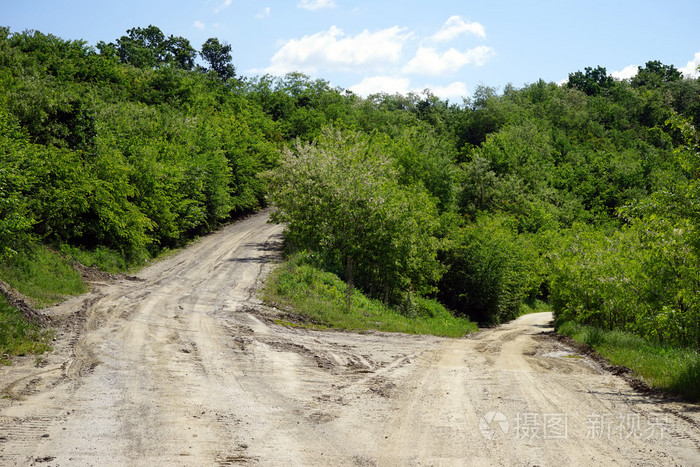 在塞尔维亚的两条路
