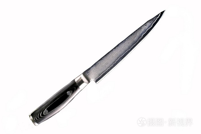 在白色背景上的大马士革刀照片-正版商用图片1o9ymi-摄图新视界