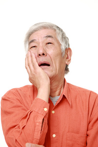 老人牙痛图片