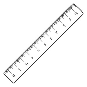 单个素描标尺照片