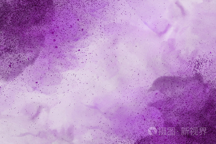 抽象色彩缤纷水彩背景色调的紫色