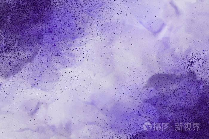 深浅不一的蓝色抽象色彩缤纷水彩背景和