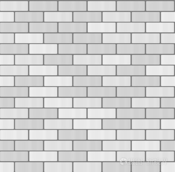无缝的白色砖墙.砖砌墙的向量.砖壁图.砖的背景墙.砖壁纹理.