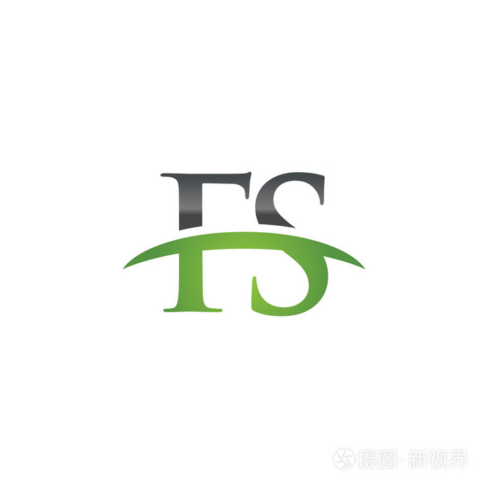首字母fs绿色耐克标志耐克标志
