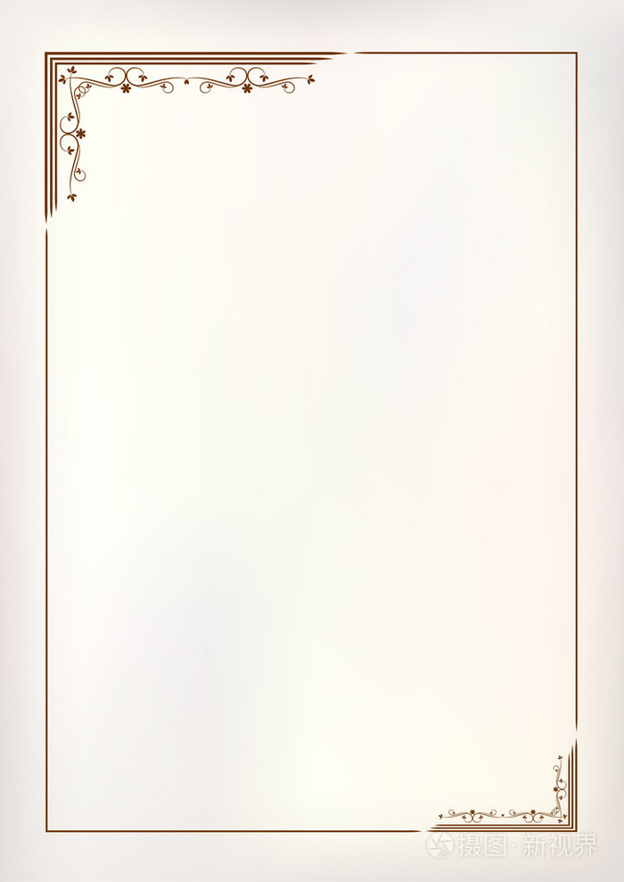 矢量复古边框