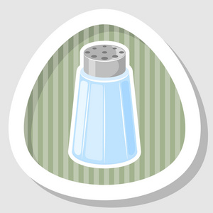 盐卡通盐罐卡通图标照片