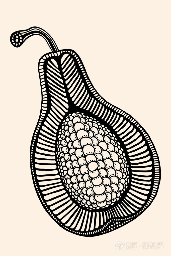 抽象图案的水果插画-正版商用图片1odh6w-摄图新视界