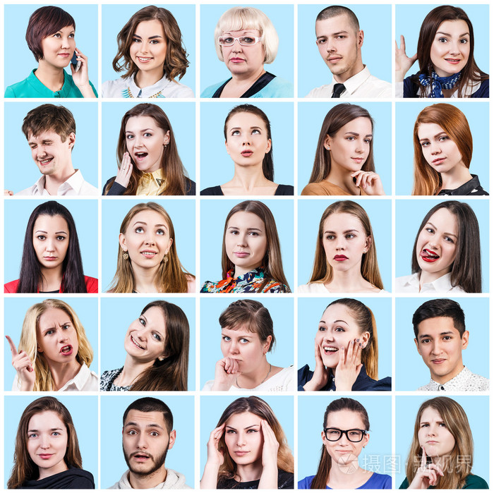 那些表达不同情绪的人