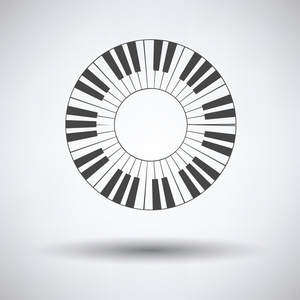钢琴的小圆圈键盘图标图片