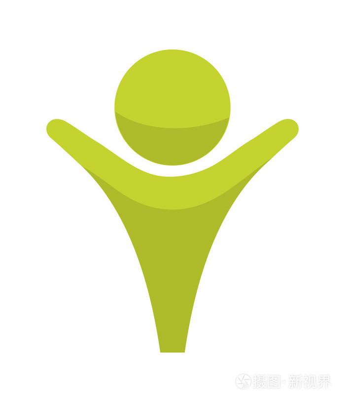 抽象的象形图图标人的设计矢量图形