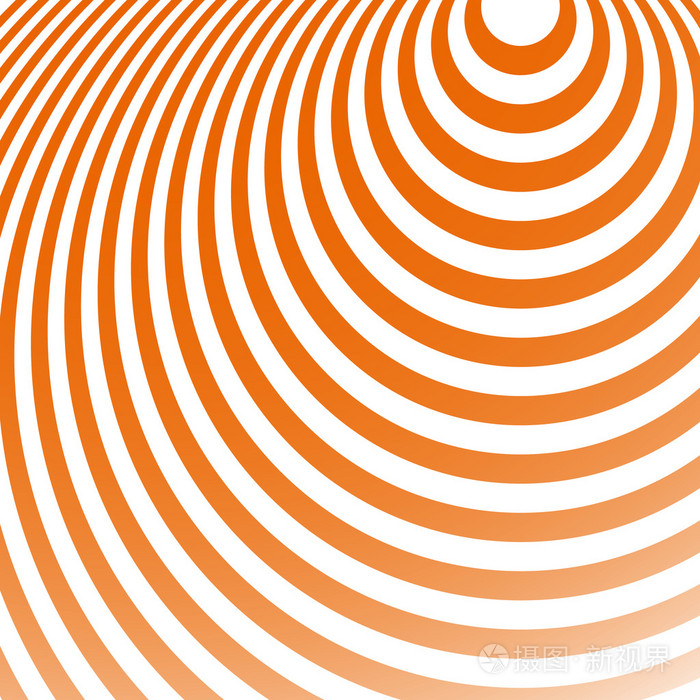 辐射抽象的环形图案