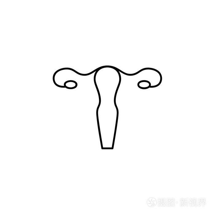 矢量子宫轮廓图标插画-正版商用图片1og1ee-摄图新视界