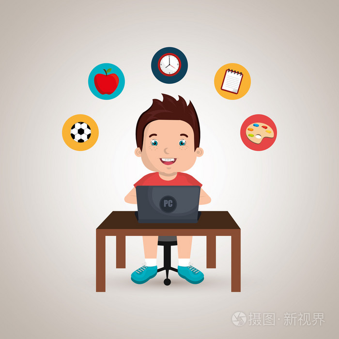 儿童使用的便携式计算机在设计学院