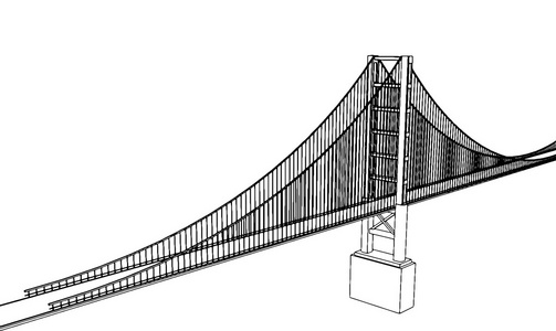 金门大桥标志图片
