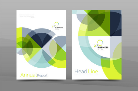 清洁几何设计年度报告的封面图片