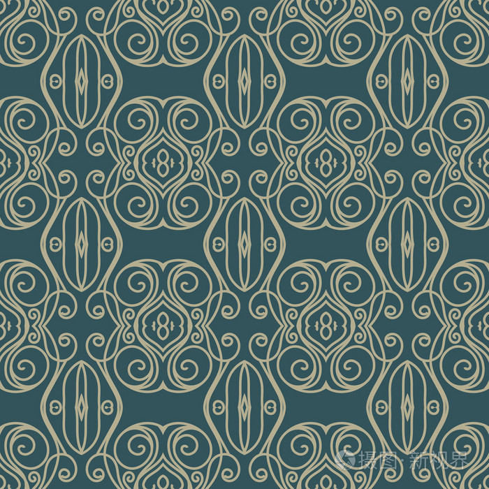 矢量锦缎无缝图案背景.典雅豪华的壁纸, 背景以及页面填充纹理