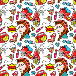 yellow mango on blue background with shadow , pop art stylepop