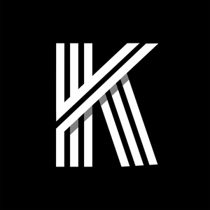 大写字母 k插画