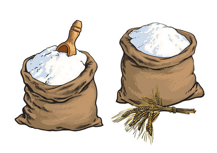 勺子面粉图片-勺子面粉素材-勺子面粉插画-摄图新视界