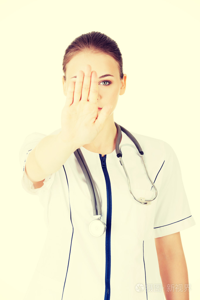 医生给你拒绝的手势