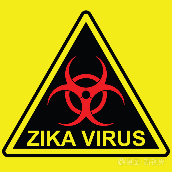 zika 病毒警告标志