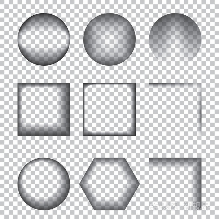 透明的现实阴影效果矢量图设计元素花纹背景