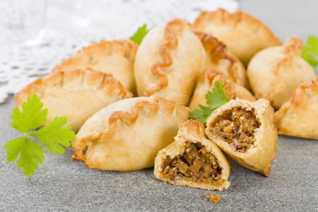 fleischkuekle康沃尔馅饼照片