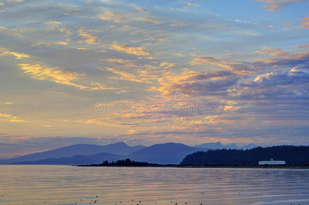 场景 地平线 海滩 美女 黎明 美丽的 颜色 海岸 小山