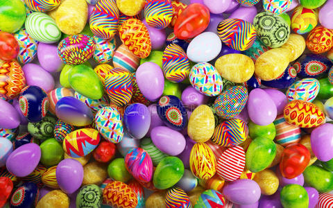 彩绘复活节彩蛋照片