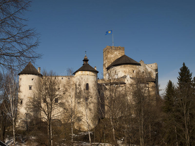 波兰索兹廷湖的尼季卡城堡