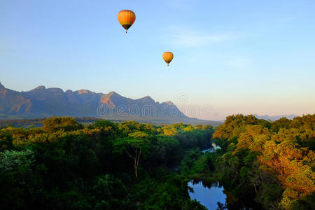 假日 高的 冒险 活动 气球 篮子 热的 非洲 空气 飞行
