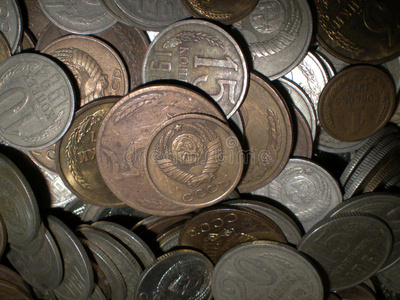 货币 过去的 古老的 金属 纹理 硬币 苏联