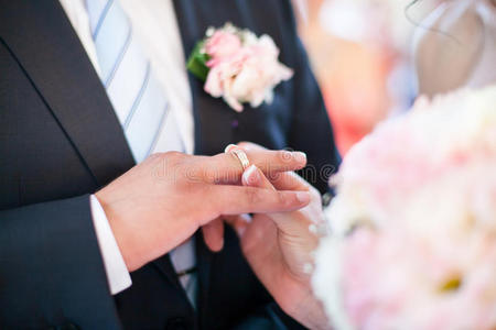 武器 永恒的 手指 曾经 花束 夫妇 婚姻 美丽的 新婚夫妇