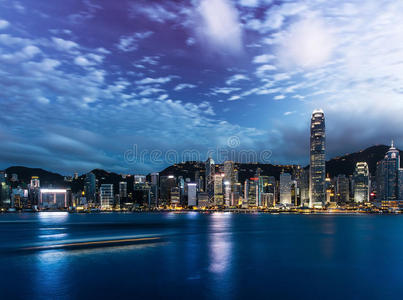 办公室 风景 港湾 摩天大楼 香港 天空 商业 玻璃 场景