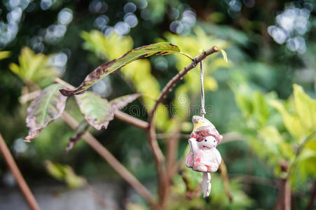 洋娃娃挂在树上