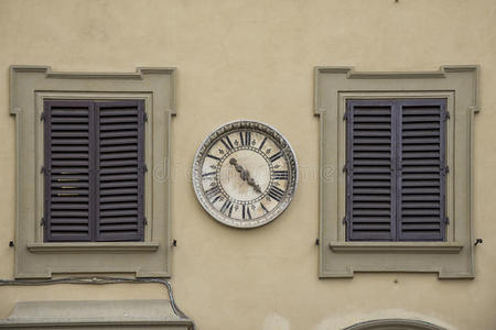 窗户 外部 意大利 城市 时间 历史的 古董 欧洲 艺术