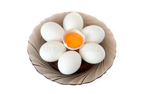 盘子里的鸡蛋