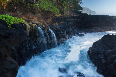 海景 危险 岩石 熔岩 太平洋 海洋 天堂 皇后区 海湾