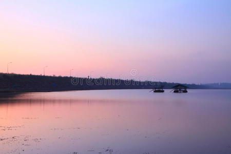 暴露 早晨 日出 美丽的 天空 日落 风景 自然 长的 夏天