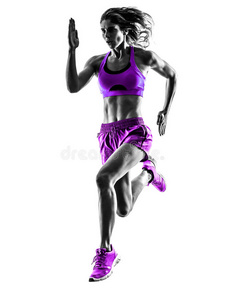 女跑步者跑步者慢跑廓形