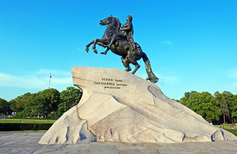 青铜骑士雕像，圣彼得堡，俄罗斯