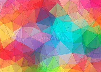 抽象2d三角形彩色背景