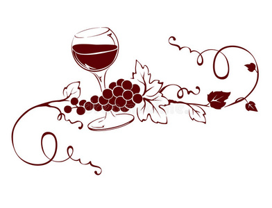设计元素葡萄酒标题