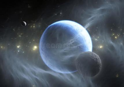 形象 系外行星 幻想 自然 地球 深的 插图 天文学 宇宙